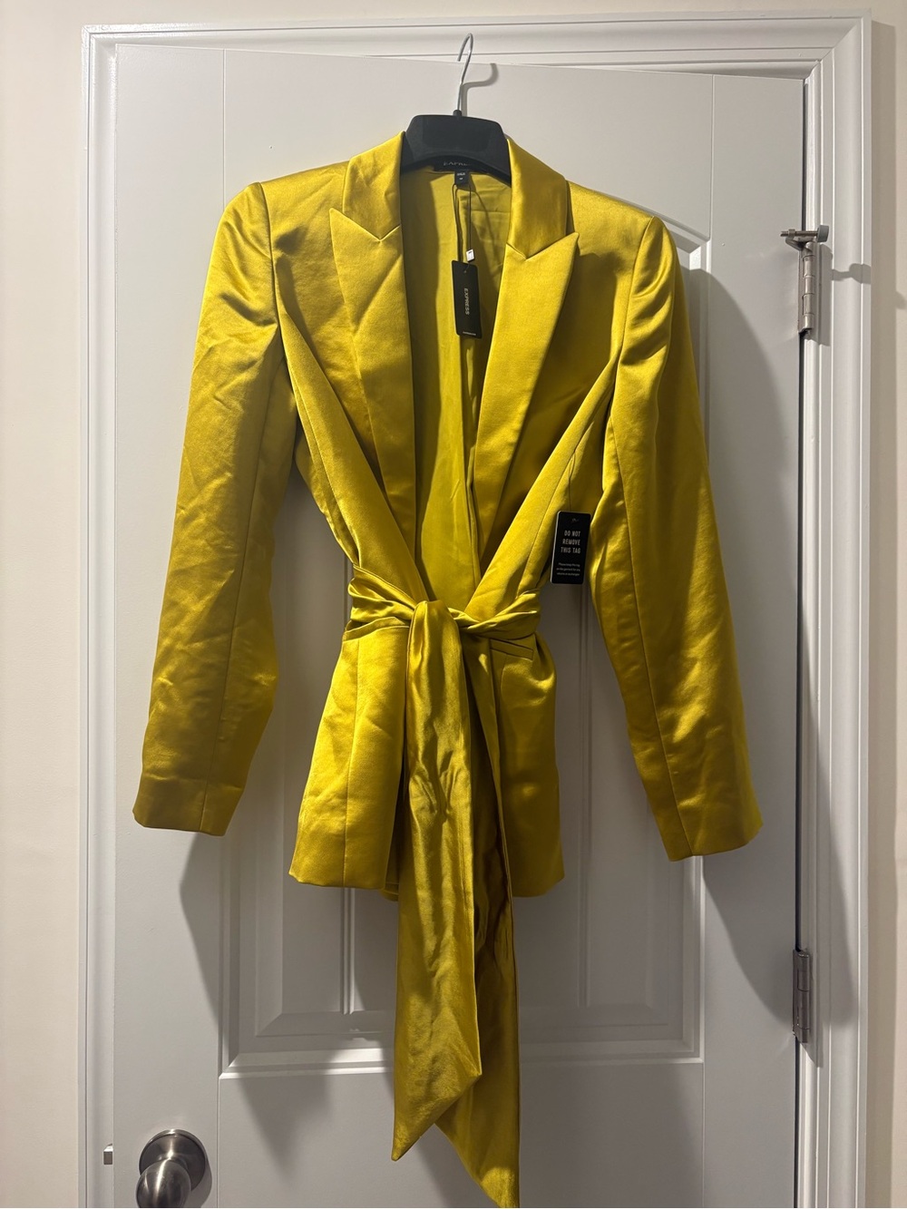 Express Yellow Tailored Blazer Jacket